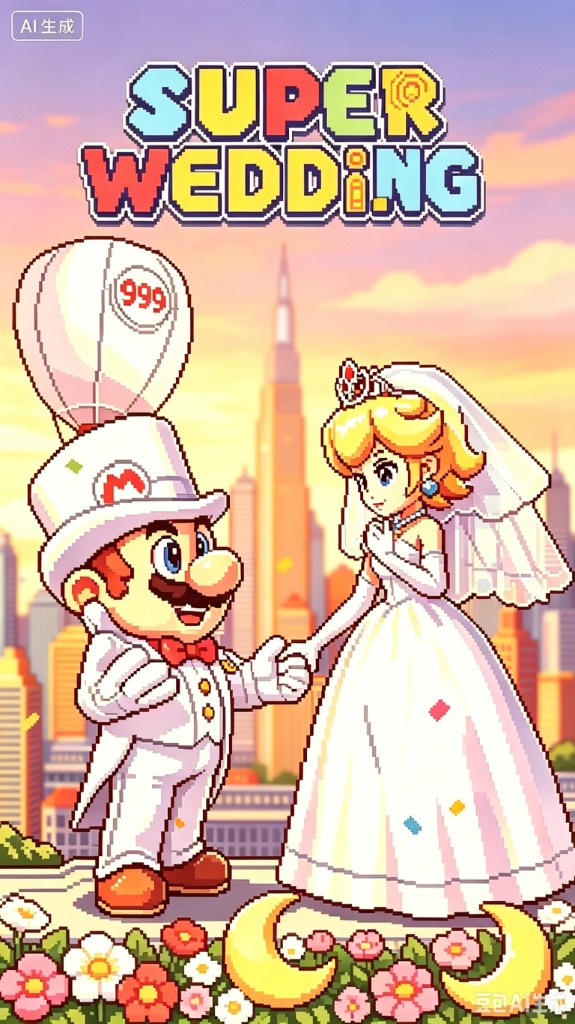 超级婚礼标题屏
